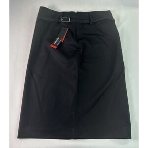 NWT Rafaella Women's‎ Skirt Pencil Skirt Belted Size 6 Easy Care Stretch Black